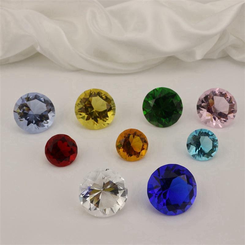 50MM Diamond Crystal Wedding Gifts For Guests Diamond Paperweights Crystal Glass Diamond Stone Glass Stones Diamonds Wedding Centerpieces Crystal Diamonds Gifts Crystal Glass Decorations Diamond Glass 1