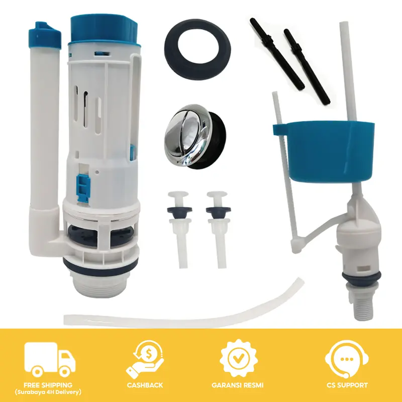 Alat Pembilas Kloset Universal Spare Part Closet Duduk Pelampung Kloset Duduk M-206+M-207