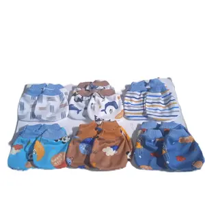 [PROMO CUCI GUDANG]6 pasang sarung tangan & sarung kaki bayi baru lahir 0-3blan