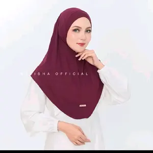 KALISHA X MIMA'hijab bergo instan kaos Rayon vanya M Kerudung wanita