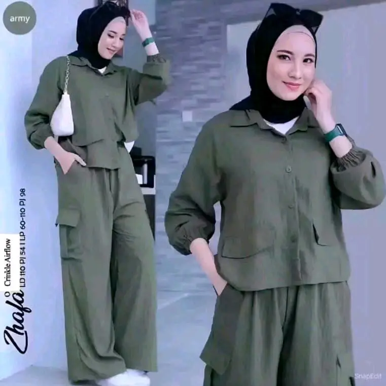 LD 110 120 130 cm XL XXL XXXL SET CARGO JUMBO // ONE SET CARGO CRINKLE AIRFLOW // ONE SET ATASAN BAWAHAN ADA SAKU // SETELAN POLOS KANCING // SET FULL KANCING AKTIF // SETCEL WANITA TERBARU