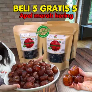 [ Beli 5 Gratis 5] Apel Merah Kering Manis Raja Kering 3F Food, Camilan Sehat Kaya Vitamin 100gr/bag