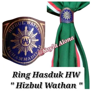 Ring Hasduk HW " Hizbul Wathan " Bahan : Kalep ( Sablon )