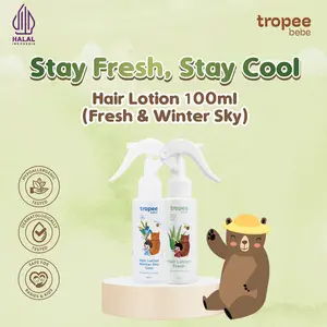Tropee Bebe Stay Fresh, Stay Cool | Hair Lotion Fresh 100ml + Hair Lotion Winter Sky Cool 100ml