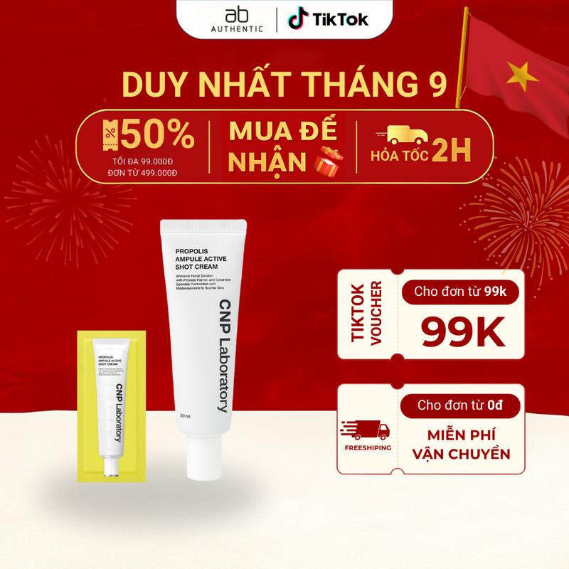 30 Gói sample Kem dưỡng keo ong CNP LABORATORY Ampule Active Shot Cream - AB AUTHENTIC