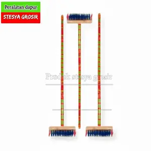 Sikat Kamar Mandi / Sikat WC Gagang Panjang Bahan Kayu Ukuran Jumbo