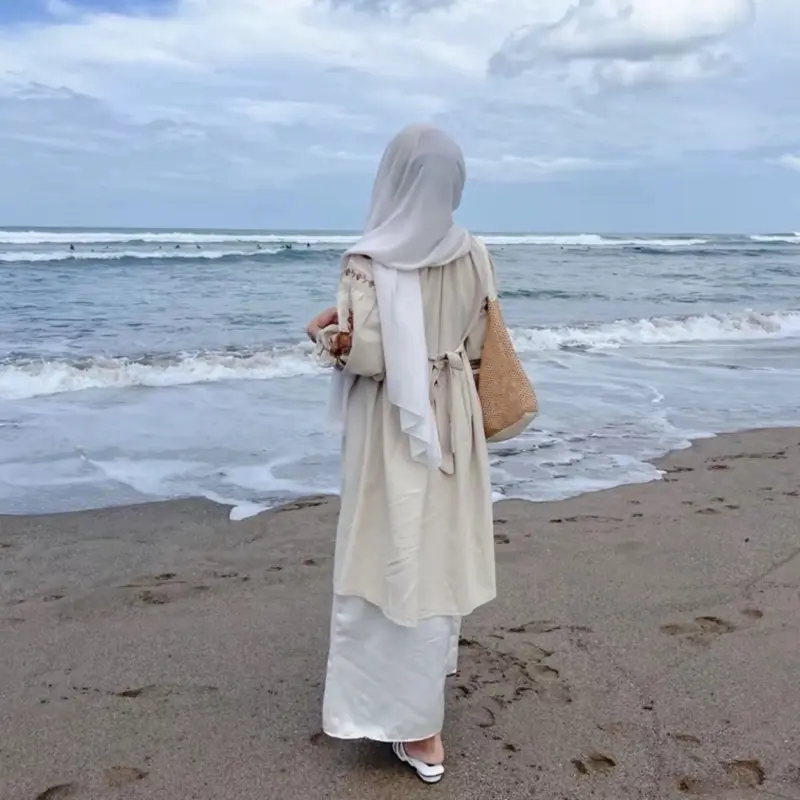 ZR fashion - Azzura Tunik Linen Bordir Bunga Muslim Panjang 6