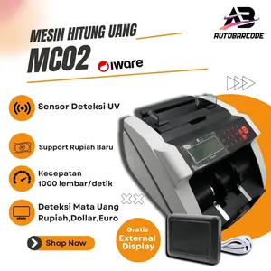 Mesin Penghitung Uang Iware MC02 UV Magnetic MG MC-02 Money Bill Counter MC 02 Free External Display