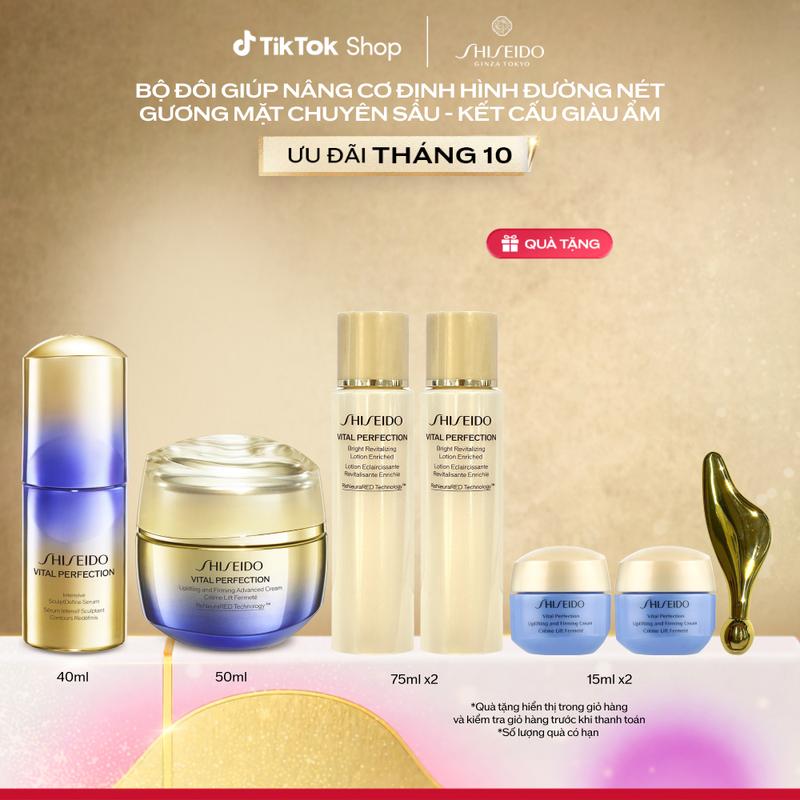 Combo Serum Vàng Điêu Khắc Vital Perfection Intensive Sculptdefine 40ml và Kem dưỡng da Vital Perfection Uplifting 50ml