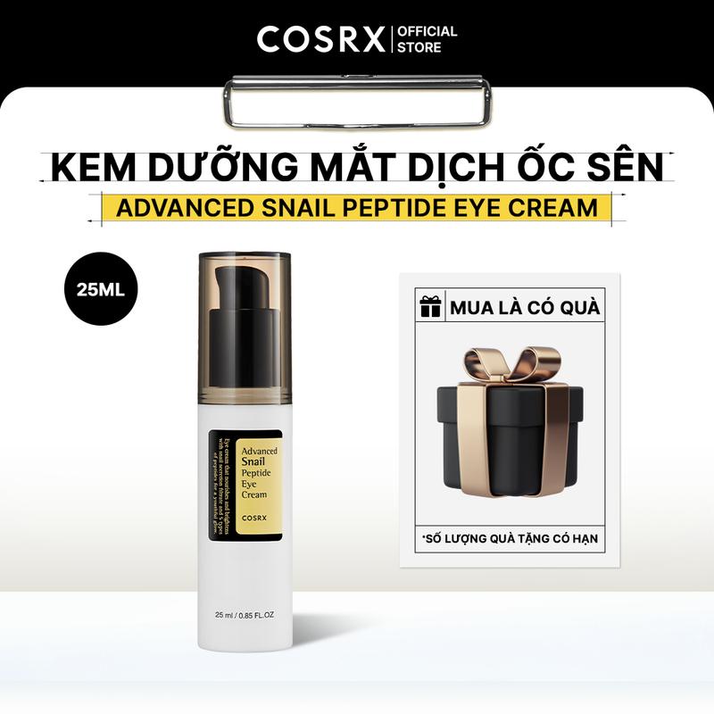 COSRX Kem Mắt Chiết Xuất Ốc Sên Advanced Snail Peptide Eye Cream 25ml