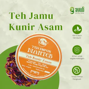 Teh Jamu Kunyit Asam Herbal 100% ALAMI Teh Kesehatan Badan