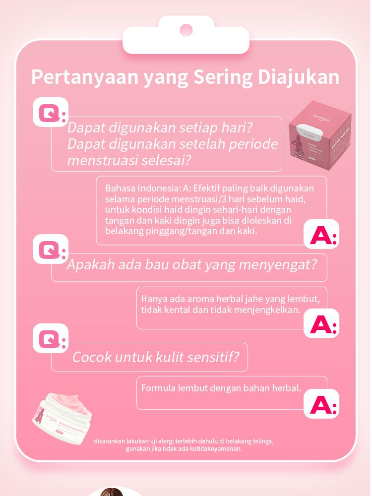 [BPOM COD] Dr.KKot Warm Soothing Cream Pereda Nyeri Haid, Hangat dan Nyaman di gunakan, Meringankan Kram Perut Karena Haid, Membantu Melancarkan Haid Tidak Teratur, 30g Praktis