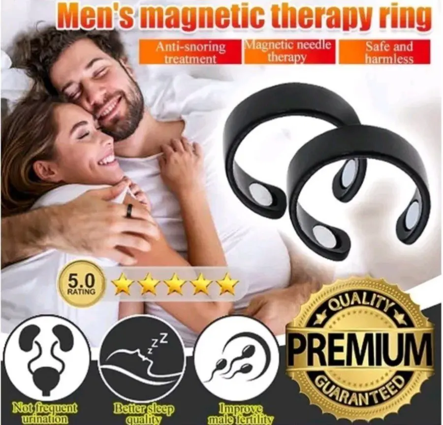 Cincin Magnet Terapi Kesehatan Pijat Jari Magnetic Ring/Cincin Magnet Kesehatan/Pesona Pria Creative Ring Magnetic Health Care Open Ring