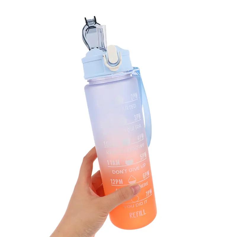 900ml nước thể thao chai chống rò rỉ chuyến đi ngoài trời uống rượu chai nước di động đồ tập thể dục
