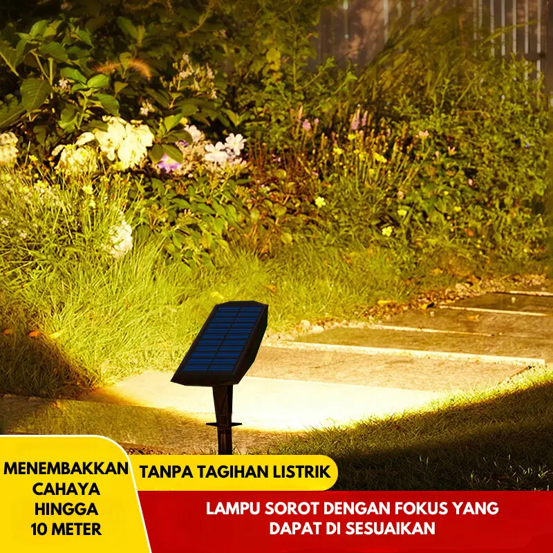 【TOSCA】【BISA COD】LAMPU SOROT TAMAN DINDING TENAGA SURYA SOLAR CEL SOLAR PANEL LAMPU HEMAT ENERGI LAMPU HEMAT LISTRIK LAMPU TAHAN AIR TAHAN PANAS TAHAN PETIR 2