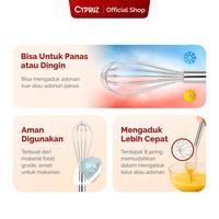 Gambar Cypruz Baking Tools Kocokan Telur Stainless - 30 CM dari Cypruz Kitchenware Kota Administrasi Jakarta Utara 2 Tokopedia