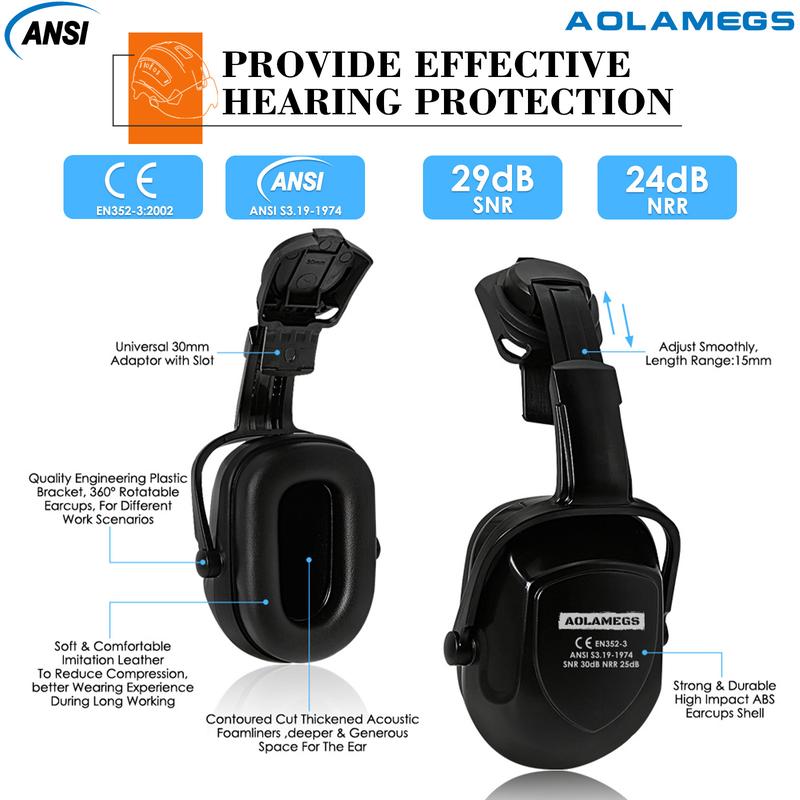 Product Introduction of AOLAMEGS Industrial Forestry Safety Helmet Visor Earmuffs Chainsaw Arborist Logging Hard Hat Goggles CE ABS Construction Working Hard Cap 18