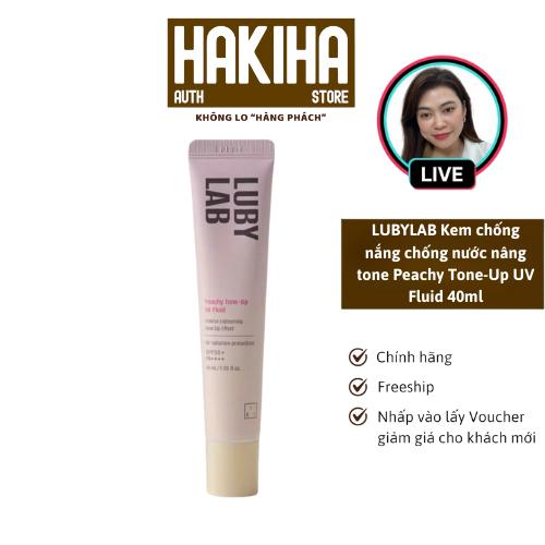   Bản Hồng  Kem Chống Nắng Lubylab Nâng Tông Kiềm Dầu Phổ Rộng  Peach Tone Up UV Fluid 40ML 