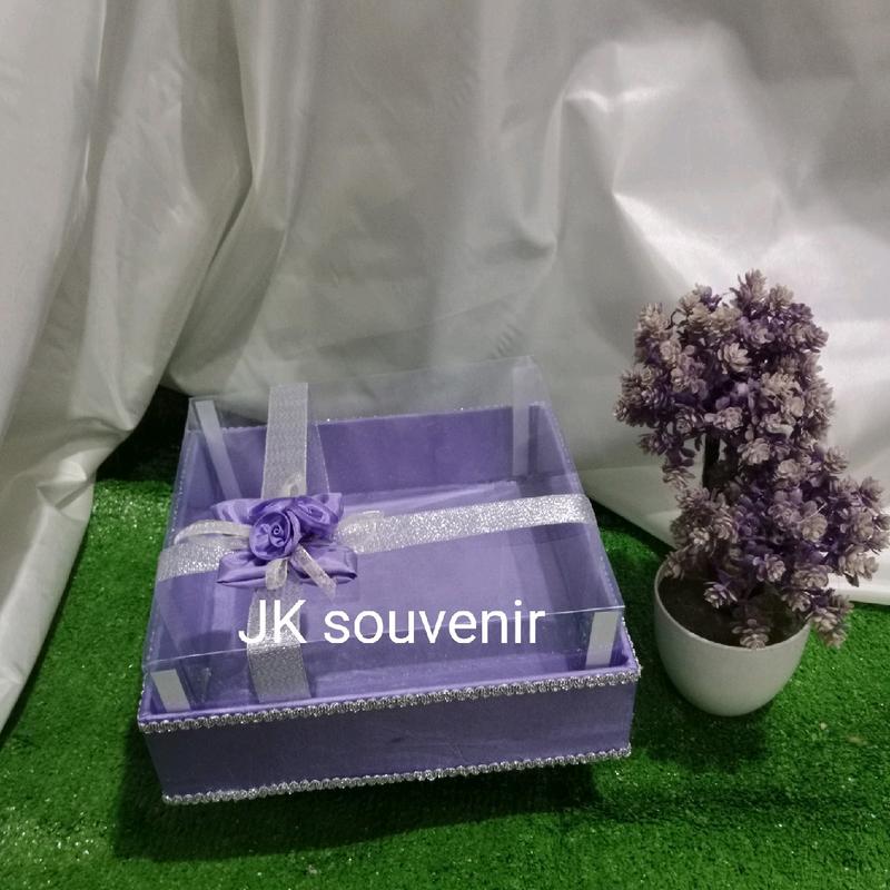 kotak kue kotak bingkisan kotak seserahan pita+ bunga samping 6