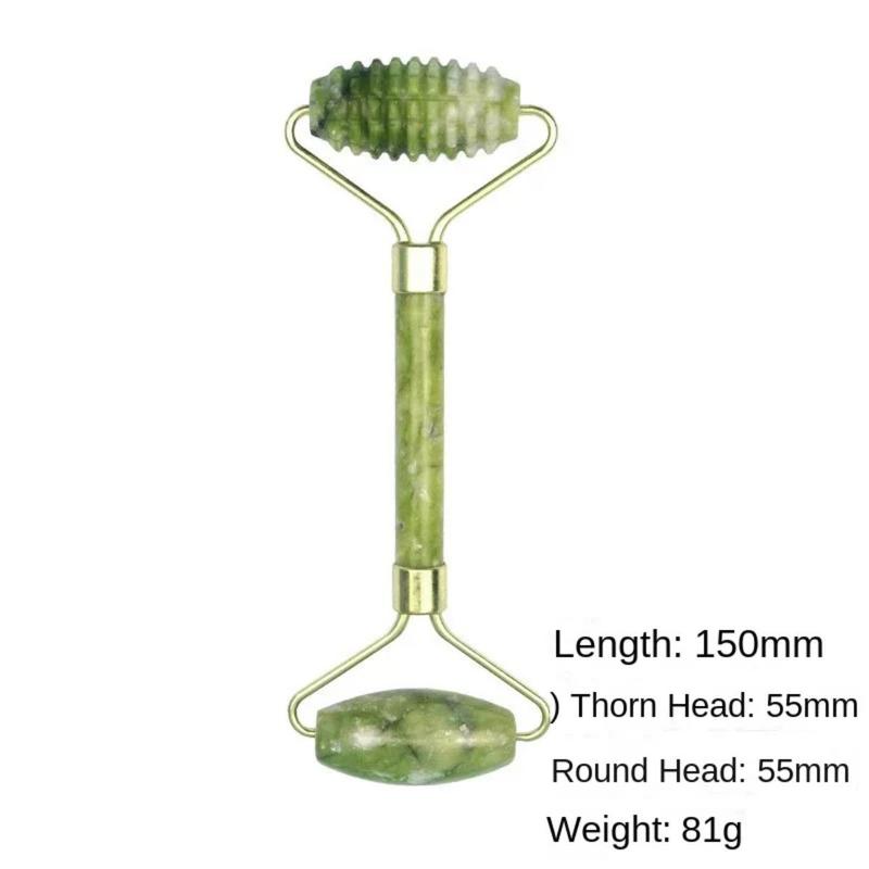 Con Lăn Ngọc Bích Tự Nhiên Để Nâng Cơ Mặt, Dụng Cụ Làm Đẹp Chăm Sóc Da, Chống Nhăn, Đá Ngọc Bích Gua Sha 5