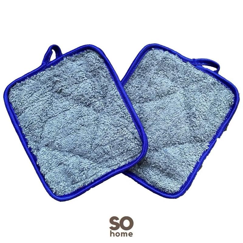 So Home sohome 1 Set 2 Pcs Cempal Anti Panas Oven Mitt 15 x 15 cm Jampel Pegangan Panci 5