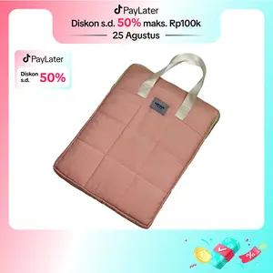 FANCY SQUARE || Asfour - Fancy Square Tas Laptop 14 inch Pastel Unisex Kanvas tote bag laptop