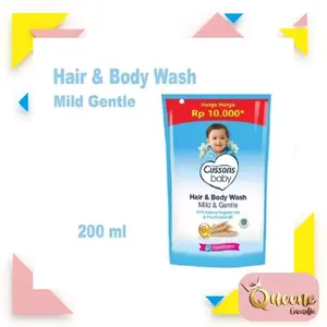 Cussons Baby Hair & Body Wash Mild & Gentle Refill 200ml Sabun Bayi Aloe Cucumber & Vitamin E