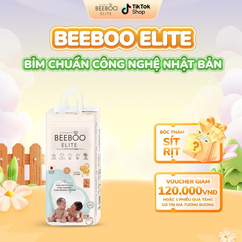 Bỉm Dán/ Bỉm Quần Cao Cấp Beeboo Elite Tinh Chất Sáp Ong Trắng, Kháng Khuẩn, Chống Hăm, Dưỡng Ẩm