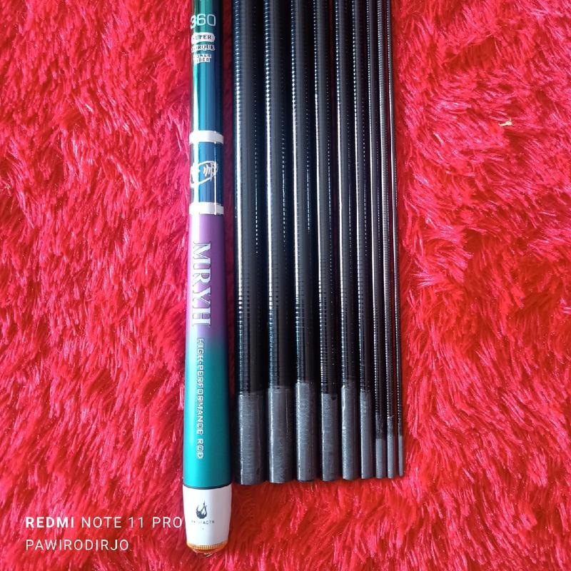 Joran Tegak MEIRYYH 360cm, Berat 91gr, Medium-Medium Hard Pancing - Ikan 3