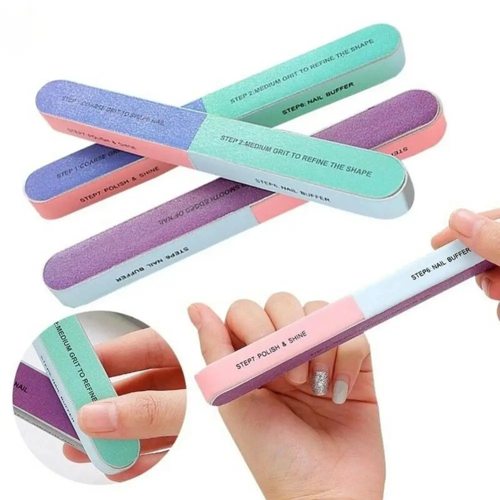 Nail Buffer Nail Polish Nail File Seven-sided Polishing File Sanding Professional Nail Tools Manicure Nail Care