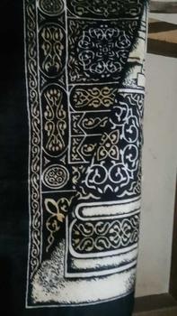 Product Review of Sajadah tebal anti slip uk 70x110cm sejadah rumbai motip kiswah warna hitam dan cream nyaman dan lembut Turki Muslim from i**a 0