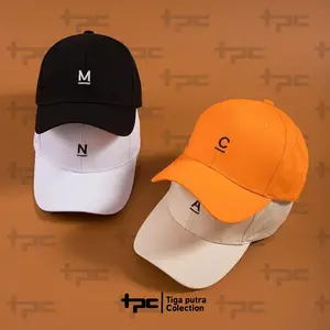 Topi baseball anak Custom Huruf A-Z Alphabet Underline Premium high quality fabric