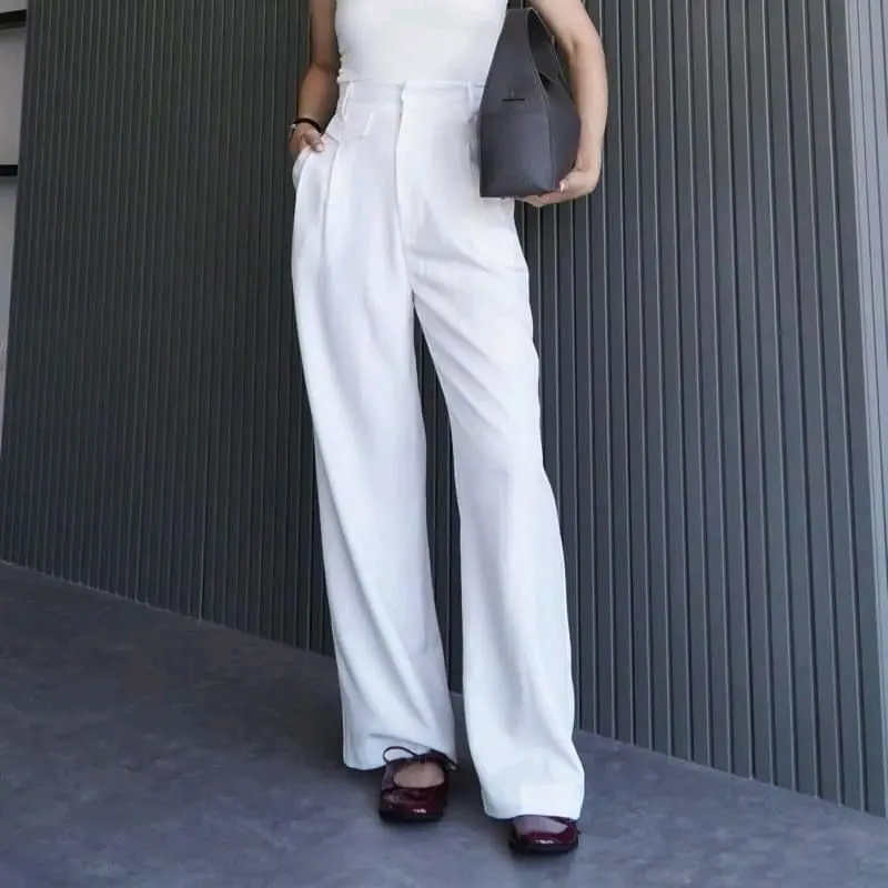 valies-Oro pants Celana panjang wanita kantor lose pants Trouser higwaist kekinian anti kusut Kulot loose 0