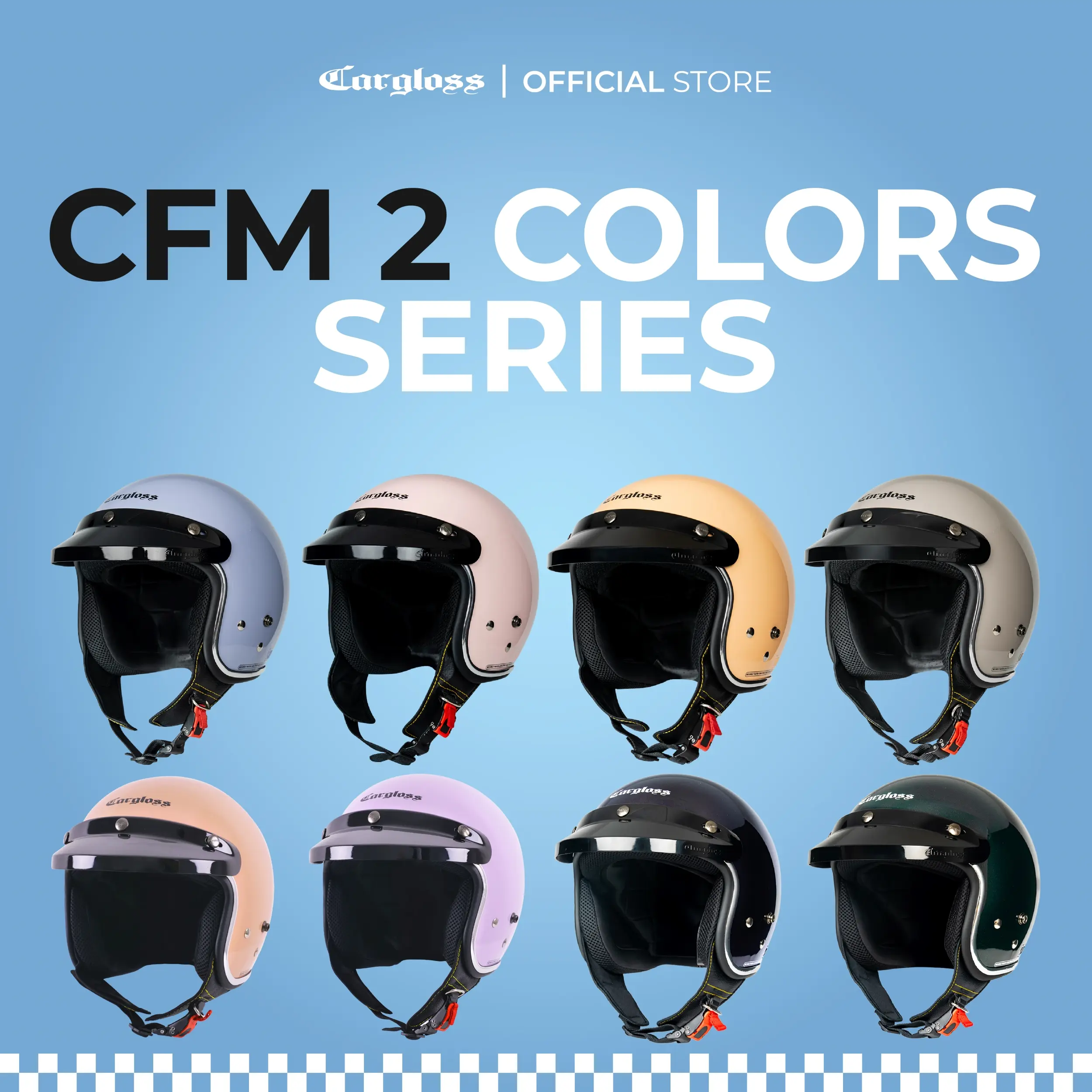 Cargloss CFM 2 Retro Helm Half Face