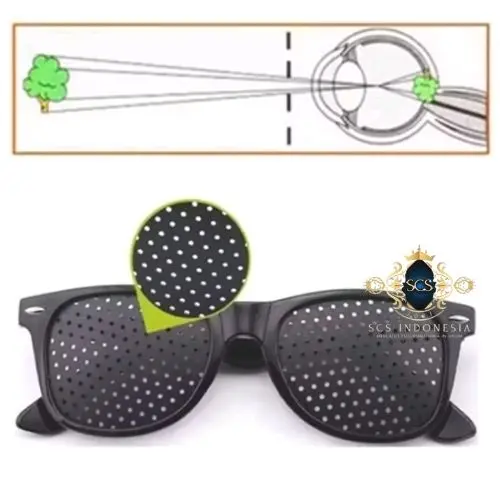 Kacamata Terapi Mata Minus Fokus Slinder Pinhole Glasses  Kesehatan - SCS.ID Eyewear 5