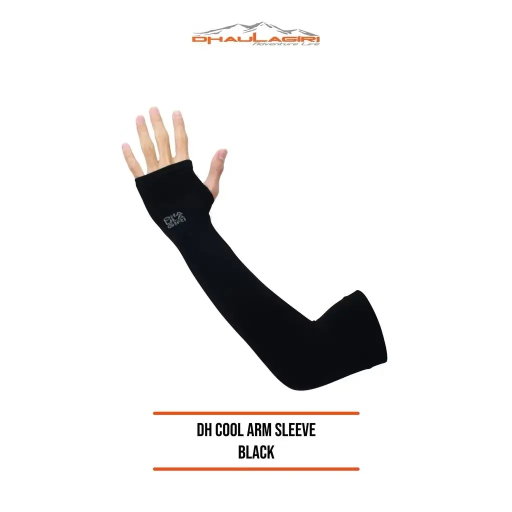 ￼Dhaulagiri Manset Lengan Tangan Arm Sleeve Hitam