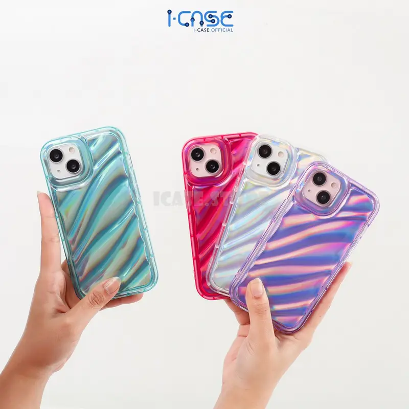 Dazzle Wave Soft Case for iPhone X XS XR MAX 11 12 13 14 Plus Pro Max Purple 0