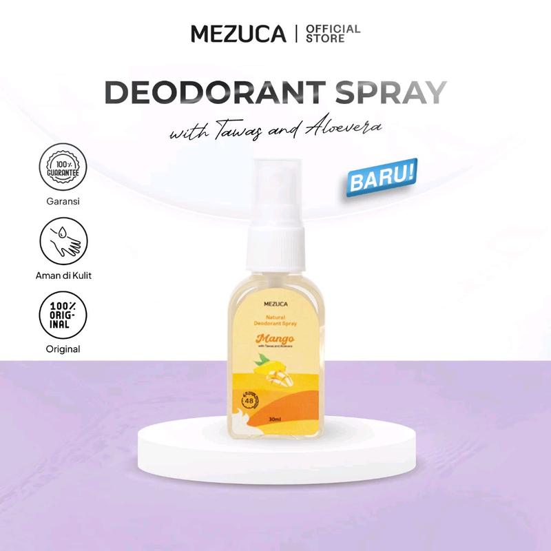 Deodorant Spray Mezuca 30ml Fresh Fruit With Tawas & Aloevera Meminimalisir Bau Badan Hingga 48 Jam 3