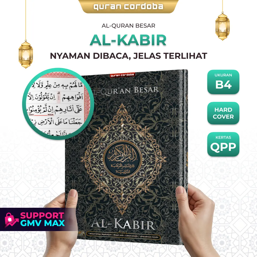 Al-Quran AL-KABIR Ukuran Jumbo (B4) 4 in 1 - Cocok untuk Lansia