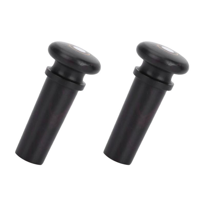 YL Toy 2 cái Chất lượng cao Gỗ mun Chốt giữ dây đàn violin Màu gỗ mun 4/4 3/4…