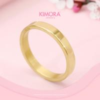 Gambar Kimora - Cincin Titanium Wanita Mindy Shine Shining Elegan  Cnt119 - CNG06T119 - GOLD 6 dari Kimora Jewelry Kota Denpasar 4 Tokopedia