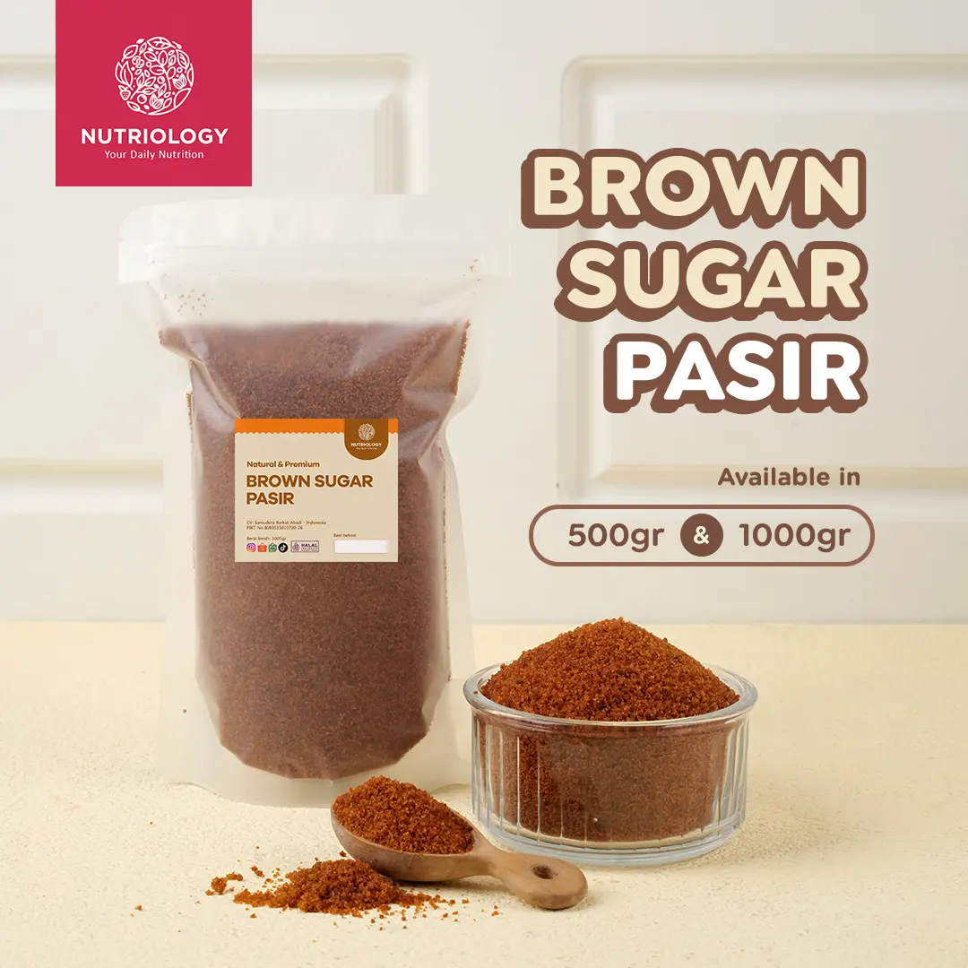 Brown Sugar Pasir 500 gr 1 KG Natural Alami bukan Palm Sugar Gula Palem Gula Merah