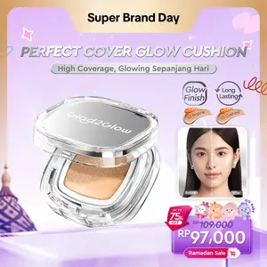 [Ready Stock] Glad2Glow Perfect Glow Cover Cushion Foundation Coverage Tinggi Glow Natural Anti Oksidasi Tahan Lama Texture Ringan Tidak Lengket Pore Blurring Kulit Halus Flawless Sehari Penuh Untuk Semua Jenis Kulit