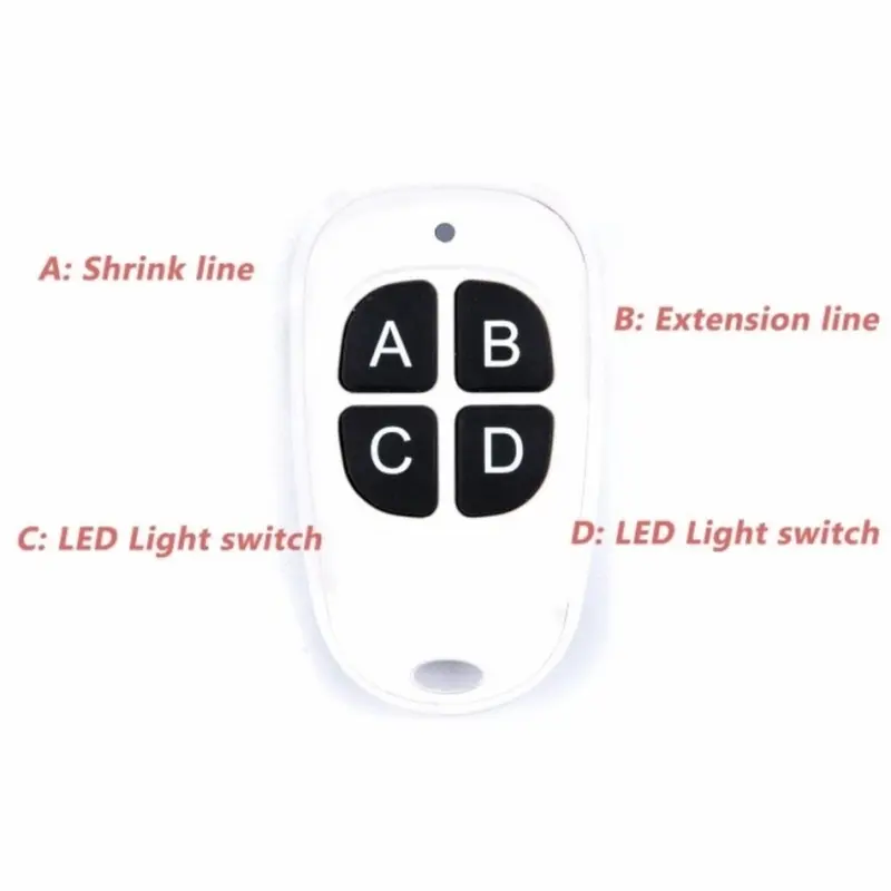 4 channel modul remote receiver winch & led wireless set 1