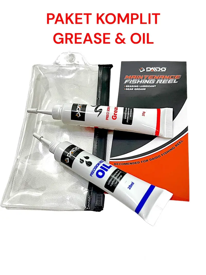 Product Introduction of Pelumas Reel Oil Grease Daido For Baitcasting / Spinning Minyak Reel Pancing Isi 2 2