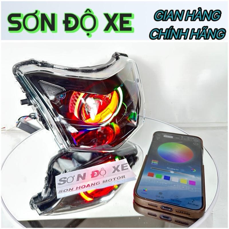 Pha Đèn Wave Độ Sẵn Bi Kz S600pro + M37 LAZER V2 Lắp Wave 50-100-110 Cố Định Pas Bi Vòng 3D Đổi Màu + Mắt Quỷ Đổi Màu Bảo Hành 24 Tháng