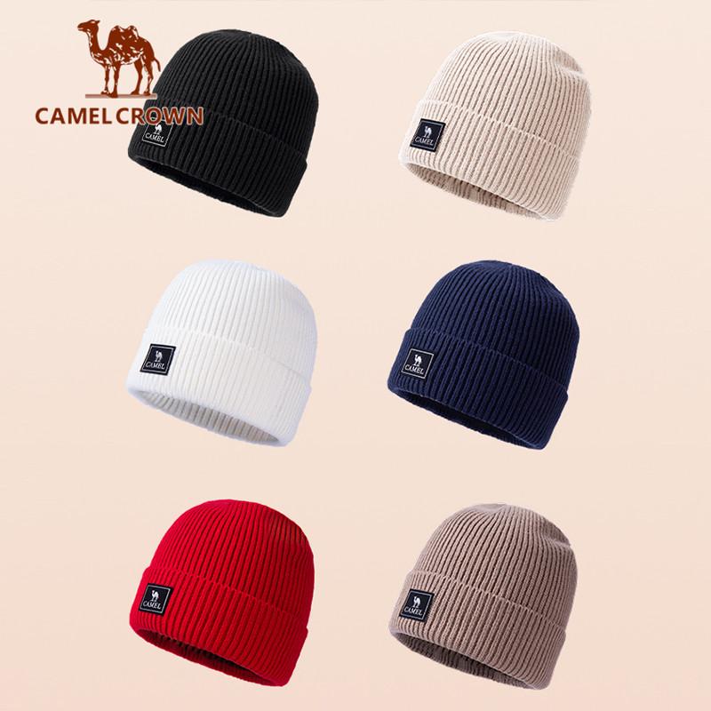 CAMEL CROWN Mũ len ấm áp mùa đông cho nam và nữ thể thao ngoài trời chạy bộ cưỡi ngựa mũ lạnh du lịch mũ len giữ ấm 1J32264465