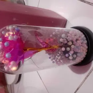 igoods.rose Kado Hari Ibu Mawar Plastik Hadiah Hari Valentine Warna-warni Silau Penuh Suasana (Kemasan kotak) Girlfriend gift