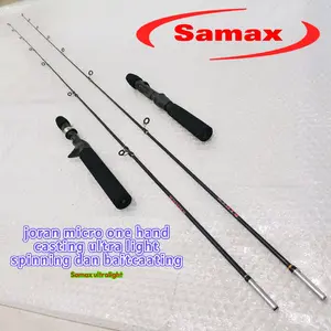 Samax Joran Pancing Fiber Solid Micro Fishing & Micro Casting Samax Extra Ultralight 120 135 150 cm One Hand Casting Ultra Light Spinning dan Baitcasting Lure