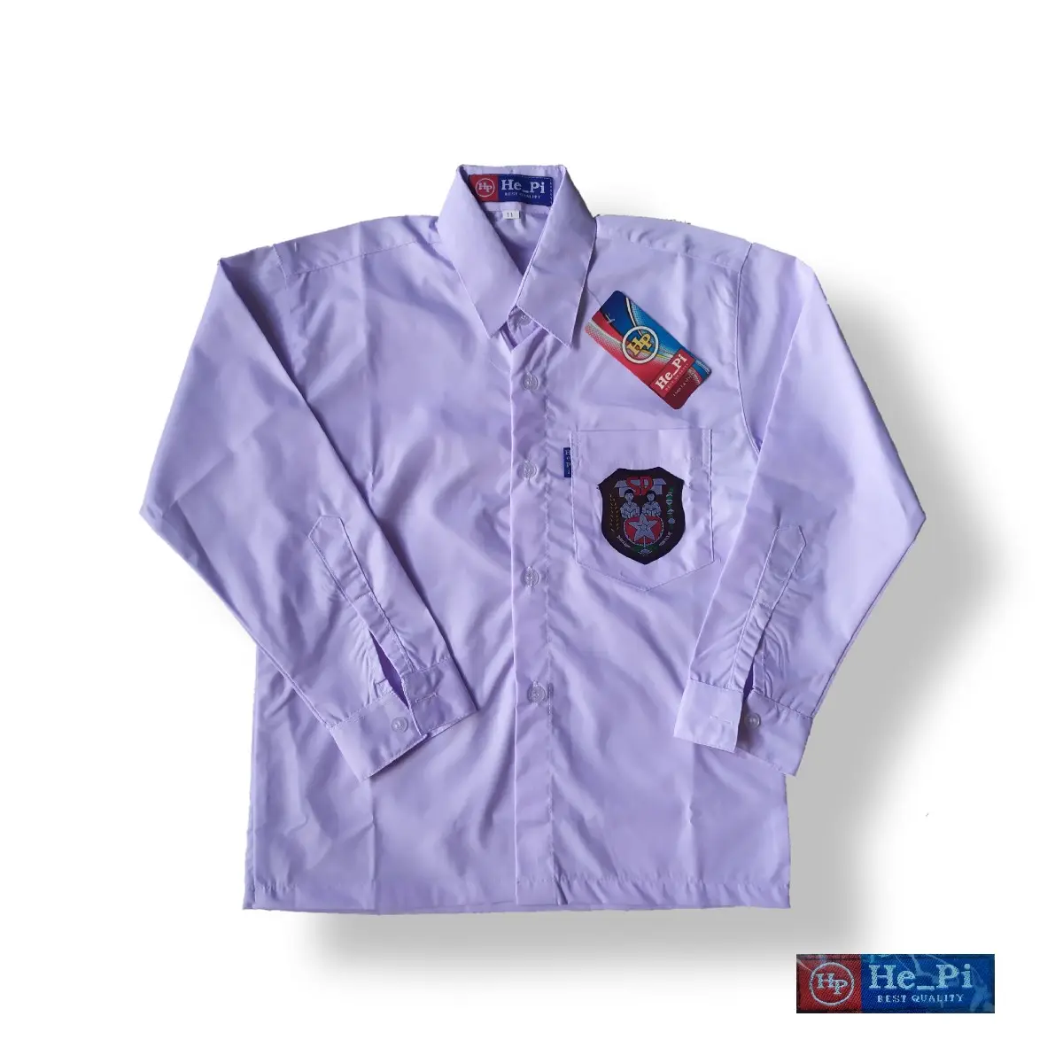 Baju sekolah SD lengan panjang seragam sekolah [HEPI]  baju kemeja sd putih Katun Nyaman